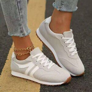 Breathable Black Canvas Sports Shoes